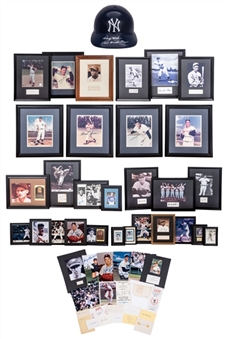 Lot of (46) Baseball Hall of Famers and Stars Signed Cuts and Photo Collection Including Roger Maris, Jim Thome, Bob Feller, and Jim Palmer (UDA, PSA/DNA, & Beckett PreCert)